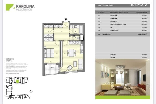 Prenájom bytu 2-izbový 63 m², Důlní, Ostrava, Moravskoslezský kraj Prenájom bytu 2-izbový 63 m², Důlní, Ostrava, Moravskoslezský kraj