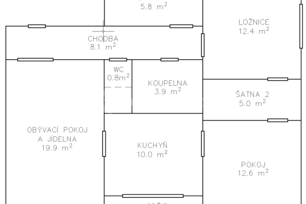 Predaj bytu 3-izbový 81 m², Na Kopci, Jedovnice