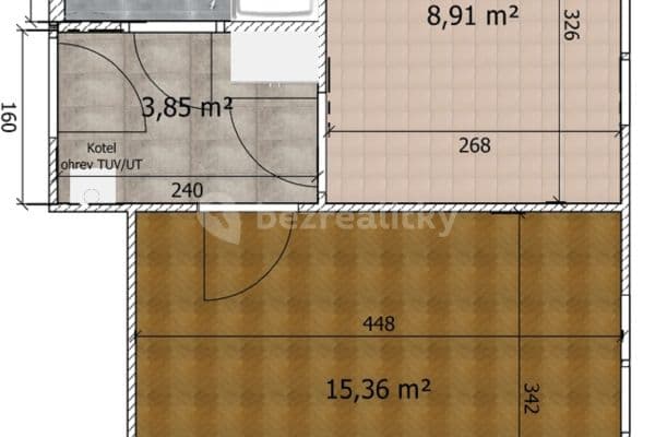 Prenájom bytu 1-izbový 35 m², Husova čtvrť, Rosice Prenájom bytu 1-izbový 35 m², Husova čtvrť, Rosice