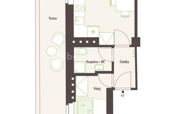 Prenájom bytu 2-izbový 30 m², Družstevní ochoz, Praha