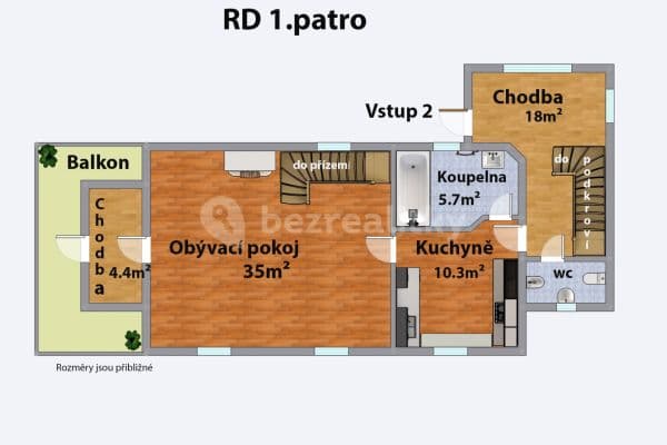Predaj domu 172 m², pozemek 800 m², K Nádraží, Jílové u Prahy