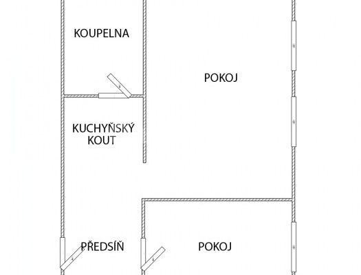 Predaj bytu 2-izbový 47 m², Přítkovská, 