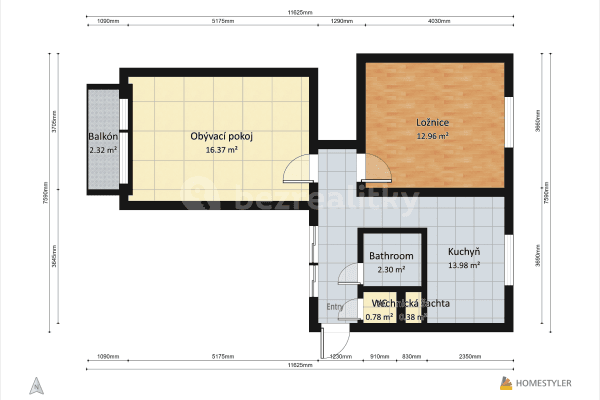 Predaj bytu 2-izbový 52 m², Sídliště, Lysá nad Labem