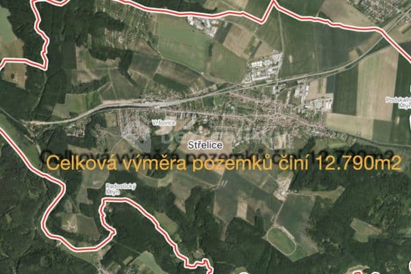Predaj pozemku 12.790 m², Střelice, Jihomoravský kraj