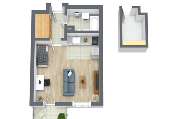Predaj bytu 1-izbový 43 m², Nad Přehradou, Praha Predaj bytu 1-izbový 43 m², Nad Přehradou, Praha