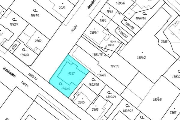 Predaj pozemku 371 m², Jeronýmova, Kolín Predaj pozemku 371 m², Jeronýmova, Kolín