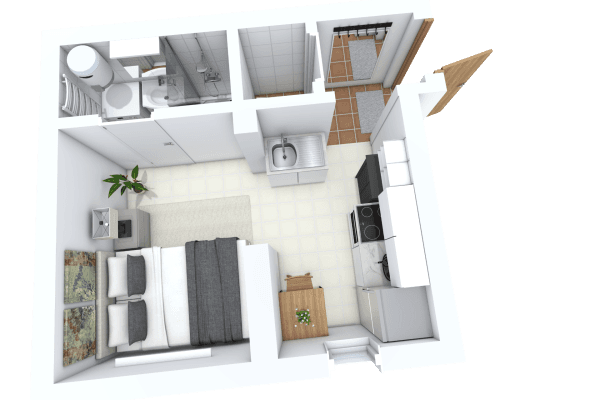 Prenájom bytu 1-izbový 20 m², Roháčova, Praha Prenájom bytu 1-izbový 20 m², Roháčova, Praha