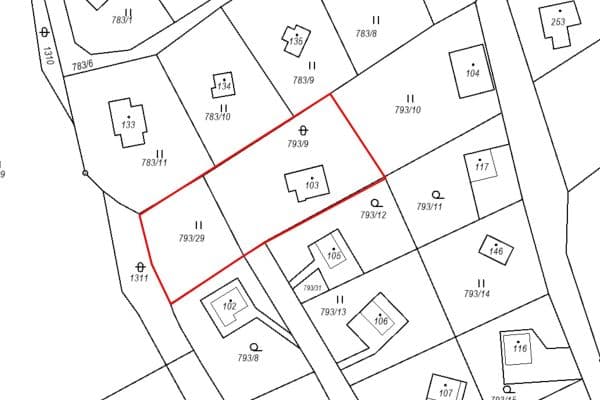 Predaj pozemku 996 m², Nenačovice Predaj pozemku 996 m², Nenačovice