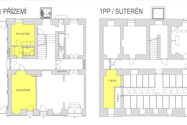 Prenájom nebytového priestoru 52 m², Sázavská, Prenájom nebytového priestoru 52 m², Sázavská,