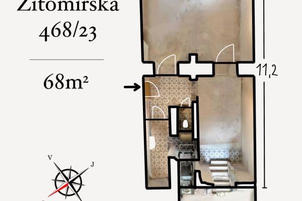 Prenájom nebytového priestoru 68 m², Žitomírská, Hlavní město Praha Prenájom nebytového priestoru 68 m², Žitomírská, Hlavní město Praha