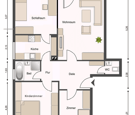 Predaj bytu 4-izbový 84 m², Hogenfelder Kamp 20, Hamburg, Hamburg Predaj bytu 4-izbový 84 m², Hogenfelder Kamp 20, Hamburg, Hamburg