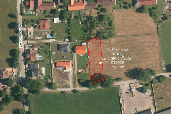 Predaj pozemku 1.400 m², Vrábče Predaj pozemku 1.400 m², Vrábče