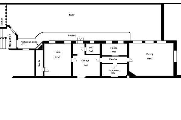 Prenájom bytu 3-izbový 98 m², Bratislavská, Brno Prenájom bytu 3-izbový 98 m², Bratislavská, Brno
