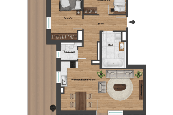 Prenájom bytu 3-izbový 132 m², Köln, Severné Porýnie - Westfálsko Prenájom bytu 3-izbový 132 m², Köln, Severné Porýnie - Westfálsko