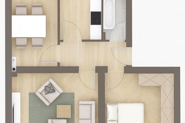 Predaj bytu 3-izbový 59 m², Essen, Severné Porýnie - Westfálsko Predaj bytu 3-izbový 59 m², Essen, Severné Porýnie - Westfálsko