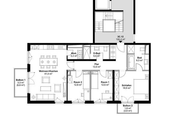 Prenájom bytu 4-izbový 125 m², Julius-Brecht-Str. 21 C, Hamburg, Hamburg Prenájom bytu 4-izbový 125 m², Julius-Brecht-Str. 21 C, Hamburg, Hamburg