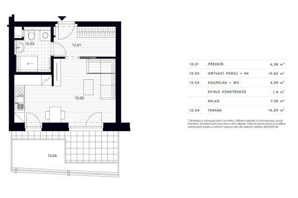 Prenájom bytu 1-izbový 32 m², Pšeničná, Hořovice, Středočeský kraj Prenájom bytu 1-izbový 32 m², Pšeničná, Hořovice, Středočeský kraj
