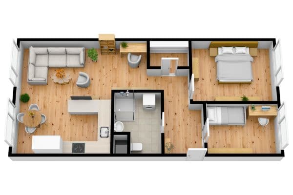 Prenájom bytu 3-izbový 68 m², Americká, Kladno Prenájom bytu 3-izbový 68 m², Americká, Kladno