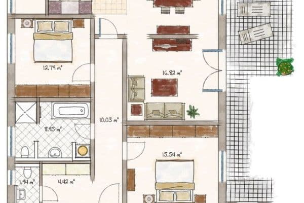 Prenájom bytu 3-izbový 116 m², Pilsting OT Großköllnbach Prenájom bytu 3-izbový 116 m², Pilsting OT Großköllnbach