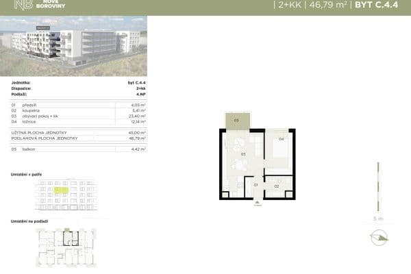 Prenájom bytu 2-izbový 49 m², Bohumila Landy, Kladno Prenájom bytu 2-izbový 49 m², Bohumila Landy, Kladno