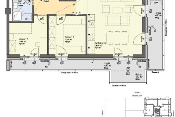 Predaj bytu 3-izbový 70 m², Wehlistraße 291/2, Wien, Viedeň Predaj bytu 3-izbový 70 m², Wehlistraße 291/2, Wien, Viedeň