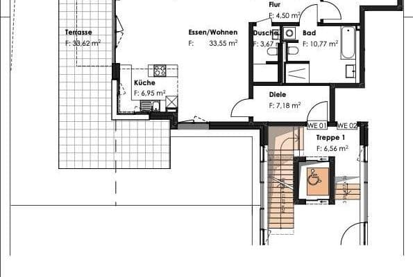 Prenájom bytu 4-izbový 120 m², Dorfstraße 13a, Germering, Bavorsko Prenájom bytu 4-izbový 120 m², Dorfstraße 13a, Germering, Bavorsko