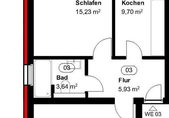 Prenájom bytu 2-izbový 61 m², Burgallee 36, Hanau, Hesensko Prenájom bytu 2-izbový 61 m², Burgallee 36, Hanau, Hesensko