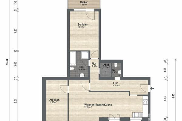 Predaj bytu 3-izbový 91 m², Bad Reichenhall, Bavorsko Predaj bytu 3-izbový 91 m², Bad Reichenhall, Bavorsko