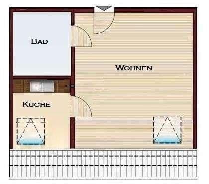 Prenájom bytu 1-izbový 33 m², Rochlitzstraße 67, Leipzig, Sasko Prenájom bytu 1-izbový 33 m², Rochlitzstraße 67, Leipzig, Sasko