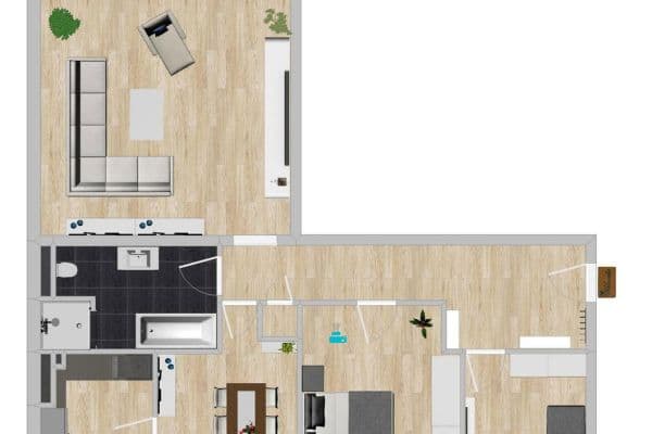 Prenájom bytu 4-izbový 102 m², Marl Prenájom bytu 4-izbový 102 m², Marl