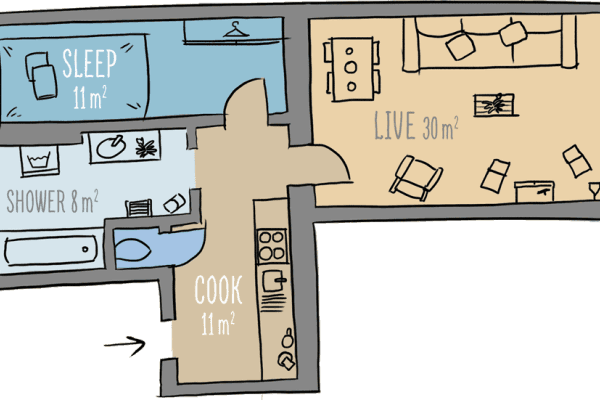 Prenájom bytu 2-izbový 60 m², Vereinsgasse 35, Wien, Viedeň Prenájom bytu 2-izbový 60 m², Vereinsgasse 35, Wien, Viedeň