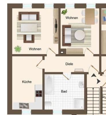 Prenájom bytu 2-izbový 57 m², Leipzig, Sasko Prenájom bytu 2-izbový 57 m², Leipzig, Sasko