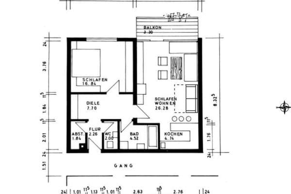 Prenájom bytu 2-izbový 68 m², Bad Rappenau Prenájom bytu 2-izbový 68 m², Bad Rappenau