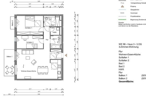 Prenájom bytu 3-izbový 105 m², Regattastr 51e, Berlin, Berlín Prenájom bytu 3-izbový 105 m², Regattastr 51e, Berlin, Berlín
