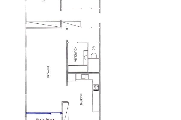 Prenájom bytu 3-izbový 71 m², Kyselova, Praha Prenájom bytu 3-izbový 71 m², Kyselova, Praha