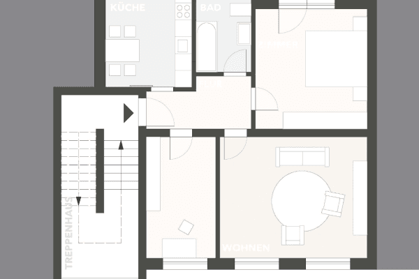 Prenájom bytu 3-izbový 82 m², Marktlerstrasse 60, Burghausen Prenájom bytu 3-izbový 82 m², Marktlerstrasse 60, Burghausen