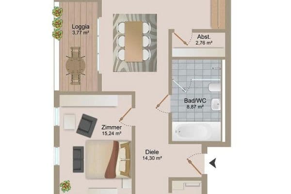 Prenájom bytu 3-izbový 100 m², Kieselbronn, Bádensko-Wurttembersko Prenájom bytu 3-izbový 100 m², Kieselbronn, Bádensko-Wurttembersko