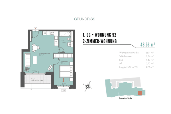 Prenájom bytu 2-izbový 49 m², Zinnowitzer Straße 7, Berlin, Berlín Prenájom bytu 2-izbový 49 m², Zinnowitzer Straße 7, Berlin, Berlín