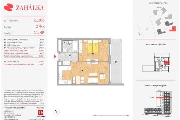 Prenájom bytu 2-izbový 54 m², Mezi Vodami, Praha Prenájom bytu 2-izbový 54 m², Mezi Vodami, Praha