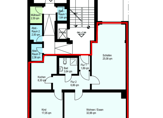 Prenájom bytu 3-izbový 95 m², F1, Mannheim Prenájom bytu 3-izbový 95 m², F1, Mannheim
