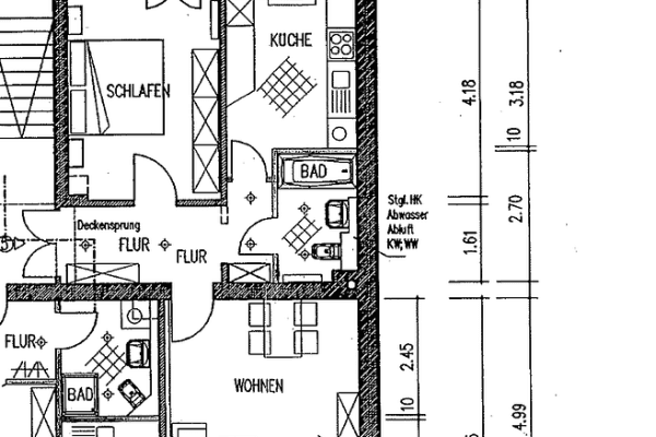Prenájom bytu 2-izbový 60 m², Schneeberger Straße 4, Chemnitz Prenájom bytu 2-izbový 60 m², Schneeberger Straße 4, Chemnitz