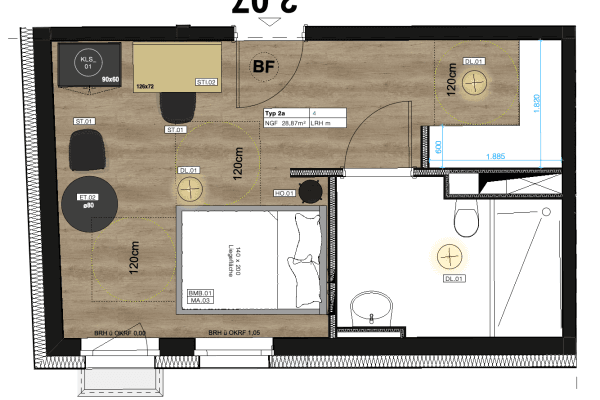 Prenájom bytu 1-izbový 29 m², Rubensstr. 54, Berlin, Berlín Prenájom bytu 1-izbový 29 m², Rubensstr. 54, Berlin, Berlín
