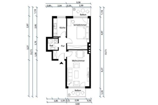 Predaj bytu 2-izbový 58 m², Hamburg, Hamburg Predaj bytu 2-izbový 58 m², Hamburg, Hamburg