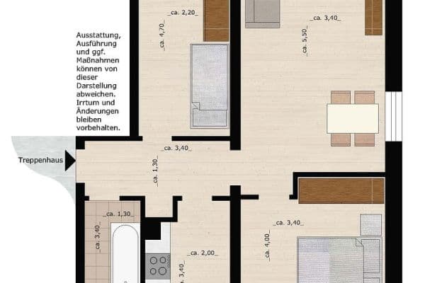 Prenájom bytu 3-izbový 58 m², Askanische Straße 104, Dessau-Roßlau, Sasko-Anhaltsko Prenájom bytu 3-izbový 58 m², Askanische Straße 104, Dessau-Roßlau, Sasko-Anhaltsko