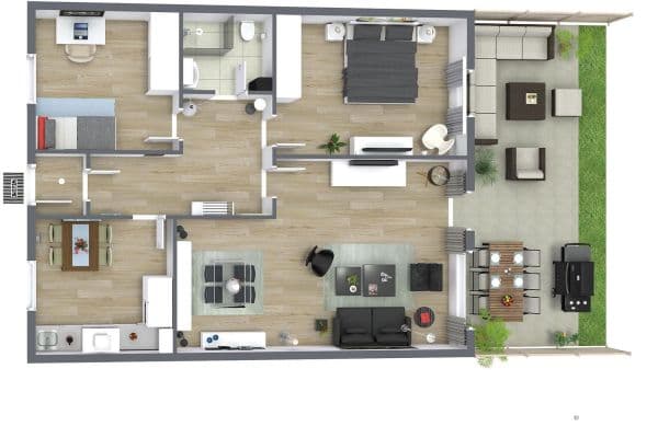 Prenájom bytu 3-izbový 98 m², Achim Prenájom bytu 3-izbový 98 m², Achim