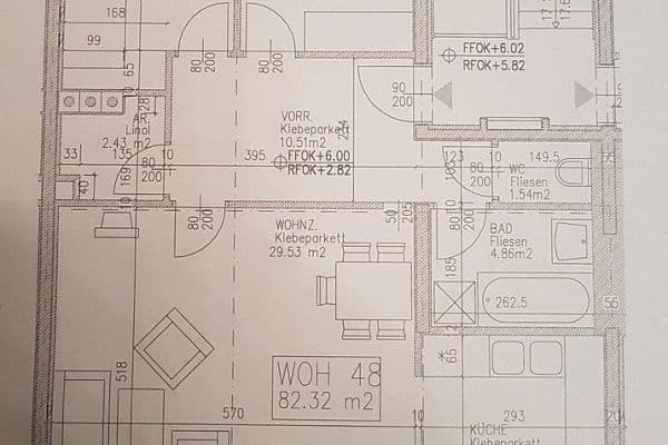 Prenájom bytu 3-izbový 82 m², LINZ Prenájom bytu 3-izbový 82 m², LINZ