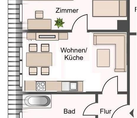 Prenájom bytu 2-izbový 45 m², Delitzscher Str. 118, Leipzig, Sasko Prenájom bytu 2-izbový 45 m², Delitzscher Str. 118, Leipzig, Sasko