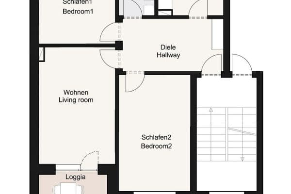 Prenájom bytu 3-izbový 76 m², Hamburg, Hamburg Prenájom bytu 3-izbový 76 m², Hamburg, Hamburg