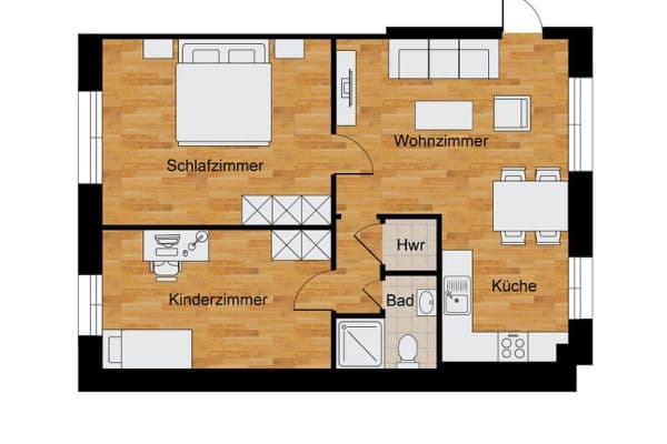 Prenájom bytu 3-izbový 64 m², Kochstr. 59, Krefeld Prenájom bytu 3-izbový 64 m², Kochstr. 59, Krefeld