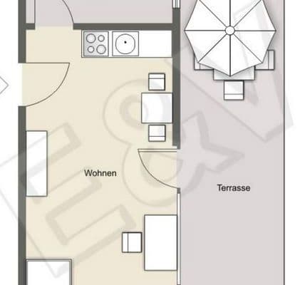 Prenájom bytu 1-izbový 33 m², Goethestraße 23, Ingolstadt, Bavorsko Prenájom bytu 1-izbový 33 m², Goethestraße 23, Ingolstadt, Bavorsko